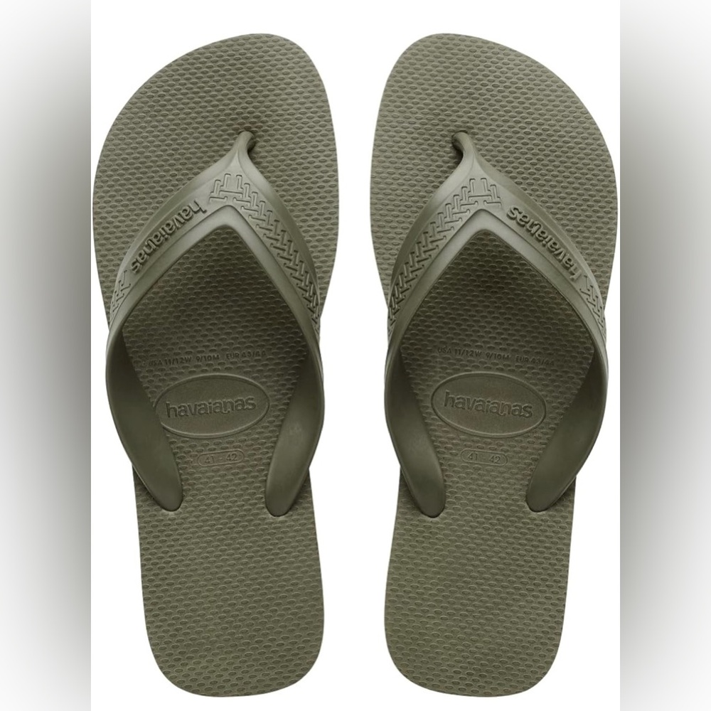 MWT Havaianas Men’s Moss Top Max Sandal, Size 11/12